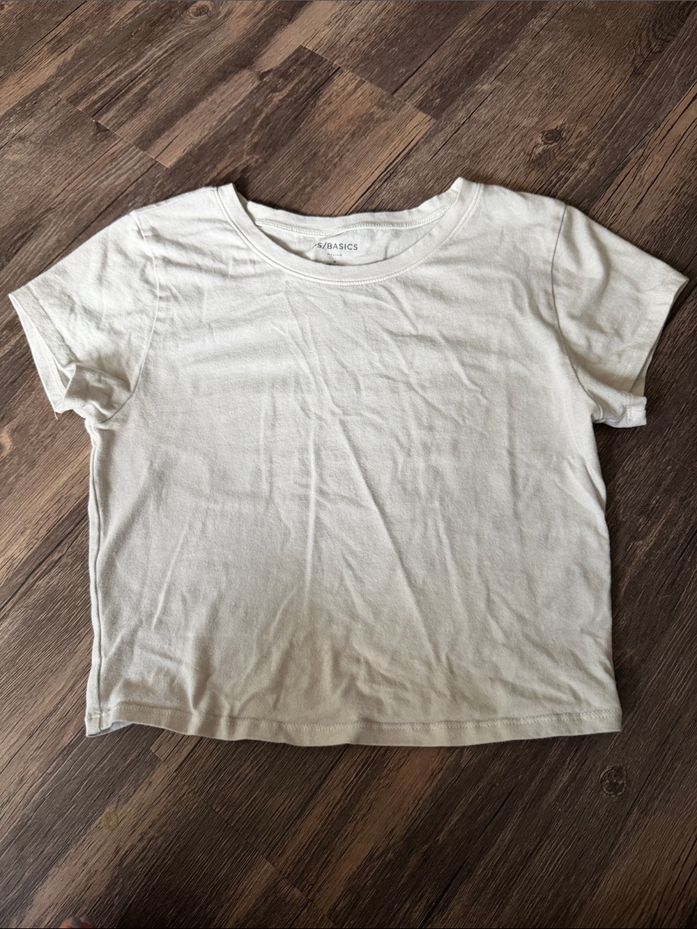 PacSun Cream Short Sleeve Crewneck Tee